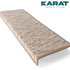 Tapis d'escalier Geneva Beige 23,5 X 65 cm Rectangulaire-Floordirekt Discount
