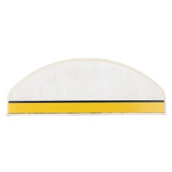 Floordirekt Tapis d'escalier Kalkutta Beige Demi-circulaire 23,5 x 65 cm