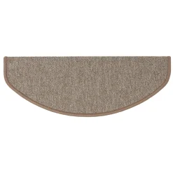 Floordirekt Tapis d'escalier London Beige 23,5 x 65 cm Demi-circulaire