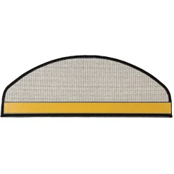 Tapis d'escalier London Gris anthracite 23,5 x 65 cm Demi-circulaire-Floordirekt