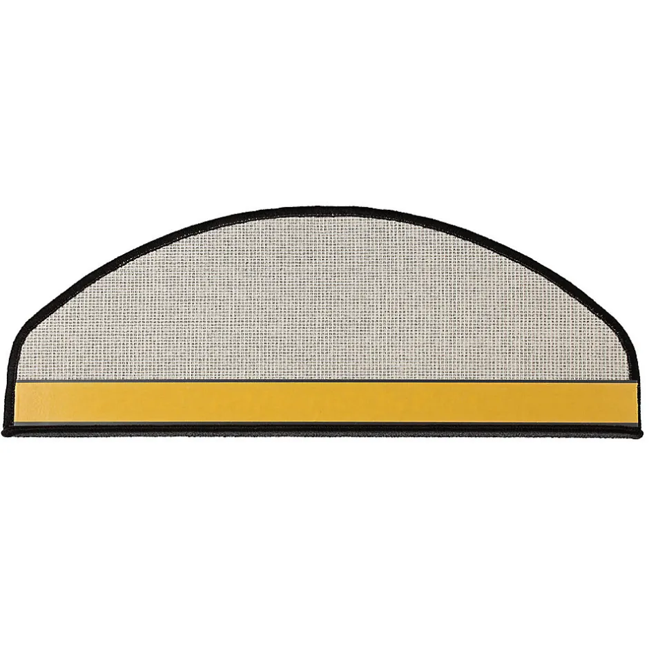 Tapis d'escalier London Gris anthracite 23,5 x 65 cm Demi-circulaire-Floordirekt