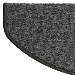 Floordirekt Tapis d'escalier London Gris foncé 23,5 x 65 cm Demi-circulaire