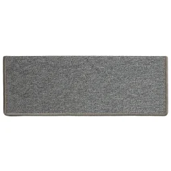 Floordirekt Tapis d'escalier London Gris clair 23,5 x 65 cm Rectangulaire