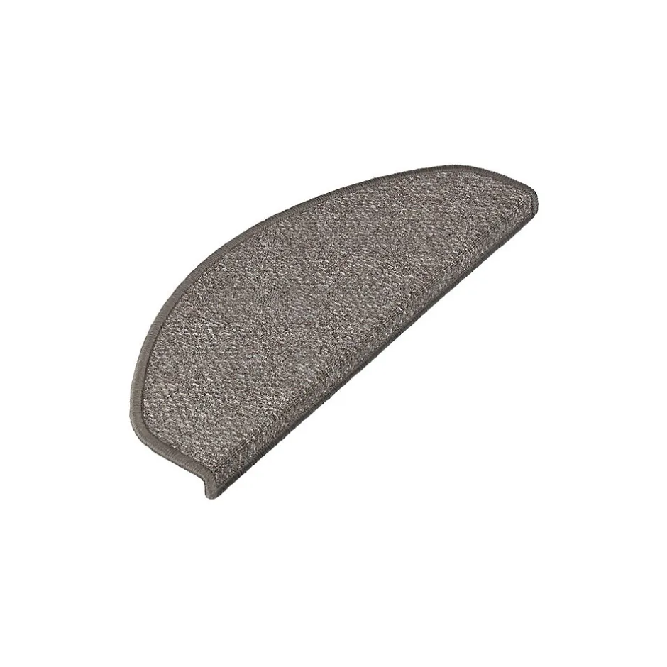 Floordirekt Tapis d'escalier Ponto Gris Demi-circulaire 23,5 x 65 cm -