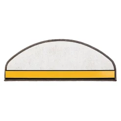 Floordirekt Tapis d'escalier Ponto Gris Demi-circulaire 23,5 x 65 cm -