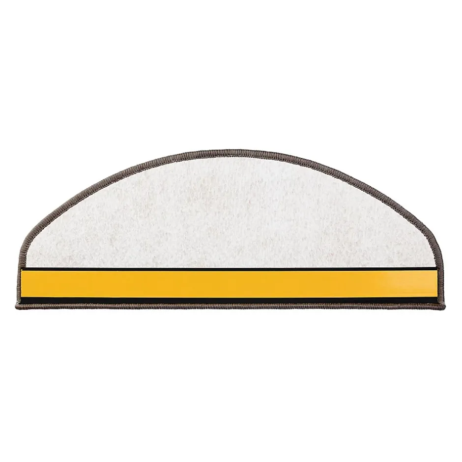 Floordirekt Tapis d'escalier Ponto Gris Demi-circulaire 23,5 x 65 cm -