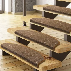 Tapis d'escalier Rapido Marron Demi-circulaire --Floordirekt