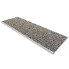 Tapis d'escalier sécurisé Avec rail en aluminium Gris anthracite 24 x 60 cm --Floordirekt Best