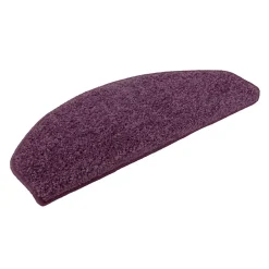 Tapis d'escalier Shaggy Barcelona Violet Demi-circulaire 23,5 x 65 cm-Floordirekt Hot