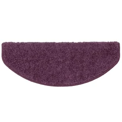 Tapis d'escalier Shaggy Barcelona Violet Demi-circulaire 23,5 x 65 cm-Floordirekt Hot