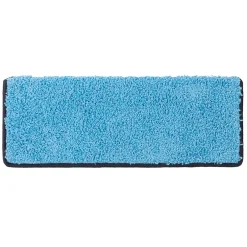 Floordirekt Tapis d'escalier Shaggy Barcelona Bleu clair Rectangulaire 23,5 x 65 cm