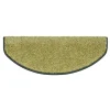 Tapis d'escalier Shaggy Sphinx Demi-circulaire 23,5 x 65 cm Vert --Floordirekt Discount