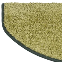 Tapis d'escalier Shaggy Sphinx Demi-circulaire 23,5 x 65 cm Vert --Floordirekt Discount