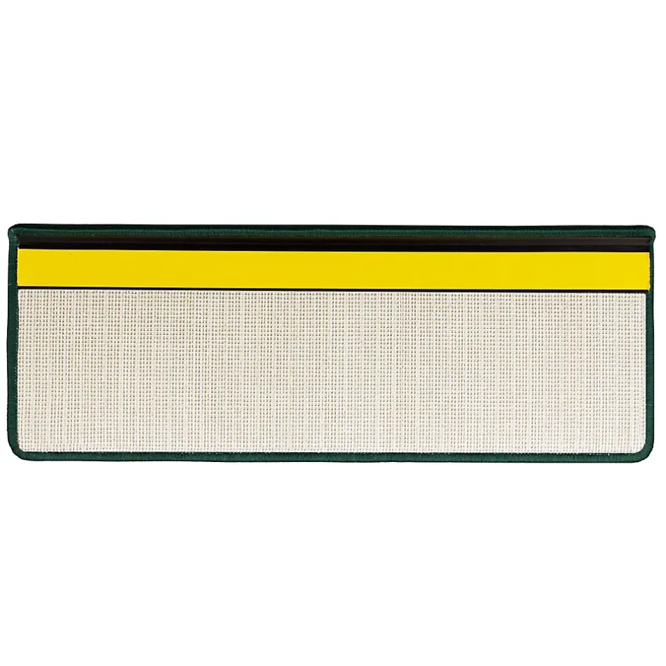 Tapis d'escalier Shaggy Sphinx Rectangulaire 23,5 x 65 cm Vert --Floordirekt Best