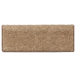 Tapis d'escalier Shaggy Sphinx Rectangulaire 23,5 x 65 cm Beige --Floordirekt Clearance
