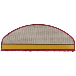 Floordirekt Tapis d'escalier Shaggy Sphinx Demi-circulaire 23,5 x 65 cm Violet -