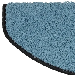 Tapis d'escalier Shaggy Sphinx Demi-circulaire 23,5 x 65 cm Bleu clair --Floordirekt Hot