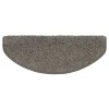 Tapis d'escalier Shaggy Sphinx Demi-circulaire 23,5 x 65 cm Gris --Floordirekt Sale
