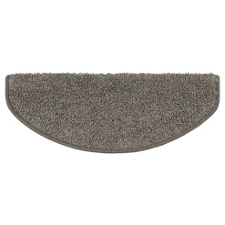 Tapis d'escalier Shaggy Sphinx Demi-circulaire 23,5 x 65 cm Gris --Floordirekt Sale