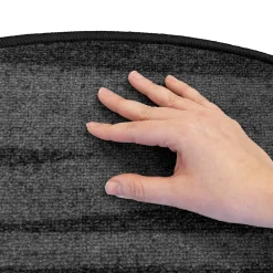 Tapis d'escalier Via Veneto Noir Demi-circulaire --Floordirekt Best