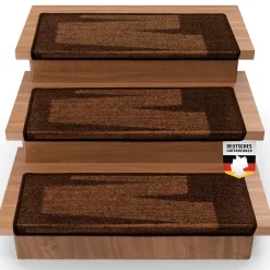 Tapis d'escalier Via Veneto Marron Rectangulaire --Floordirekt New