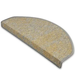 Tapis d'escalier York Jaune 23,5 x 65 cm --Floordirekt New