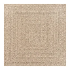 Tapis ZIZUR 200x200 cm aspect de jute intérieur et extérieur-Vidaxl Clearance
