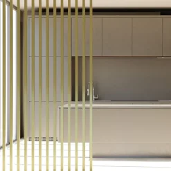 Tasseau aluminium olive 3 x 280 cm, ép.3 cm