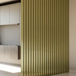 Tasseau aluminium olive 9 x 280 cm, ép.2,2 cm- Clearance