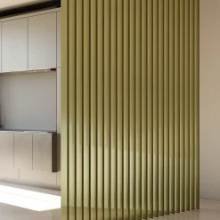 Tasseau aluminium olive 7,8 x 280 cm, ép.2,2 cm