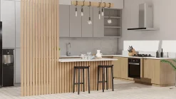 Foge Tasseau décoratif imitation chêne Saragosse l.3 x L.280 cm vendu par 4 pièces