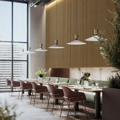 Tasseau décoratif lambris lamelles Linea Slim MDF noir et chêne 15 x 265 cm, ép. 30mm-Stegu Discount