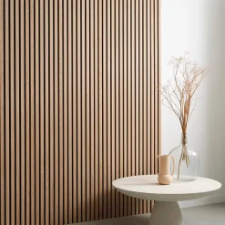 Tasseau décoratif lambris lamelles bois coloris naturel l.250 x l.30 x ep.1 cm- Outlet