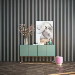 Tasseau décoratif placage noir 3 x 280 cm vendu par 4 pièces