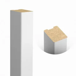 Tasseau décoratif placage blanc 3 x 280 cm vendu par 4 pièces