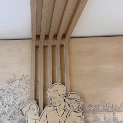 Tasseau sapin contrecollé 27X38mm L.2,40m