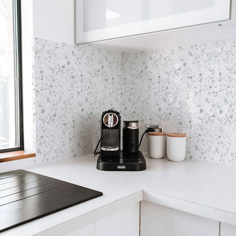 Decoon Terrazzo blanc Carrara - 60 x 60 cm