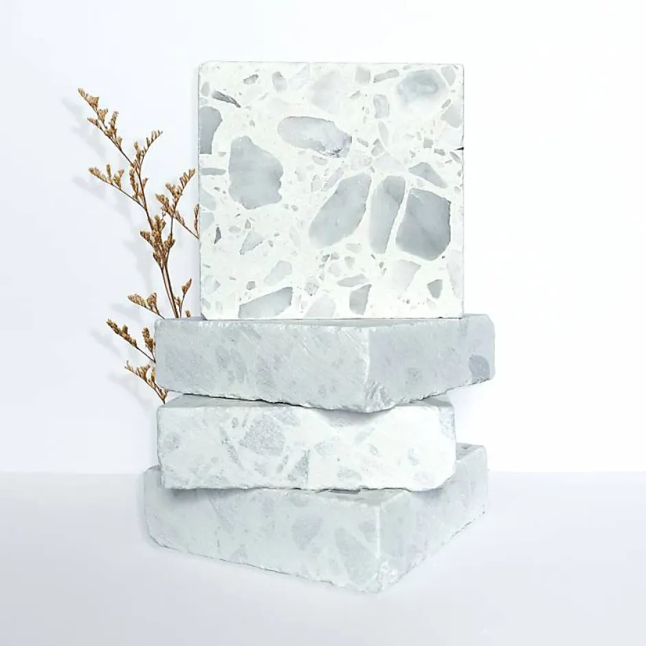 Decoon Terrazzo blanc Carrara - 60 x 60 cm