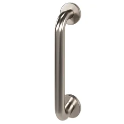 GoodHome Tirant de porte Golvin acier gris L.22 x H. 24,6 cm