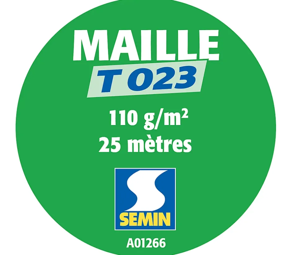 Toile de verre - motif maille - rouleau 25 x 1 m-Semin Outlet