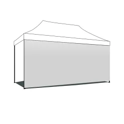 Toile latérale pour gazebo de jardin 450xH200 cm - Blanc-Frankystar Hot