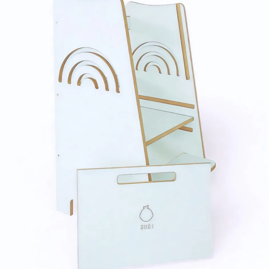 Tour d'Apprentissage Rainbow - Tour Montessori Sécurisée avec Motif Arc-en-Ciel-Raumhirsch Furniture Hot