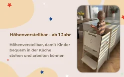 Tour d'Apprentissage Rainbow - Tour Montessori Sécurisée avec Motif Arc-en-Ciel-Raumhirsch Furniture Hot