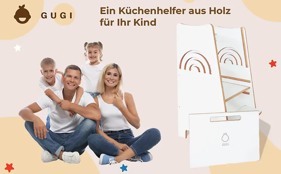 Tour d'Apprentissage Rainbow - Tour Montessori Sécurisée avec Motif Arc-en-Ciel-Raumhirsch Furniture Hot