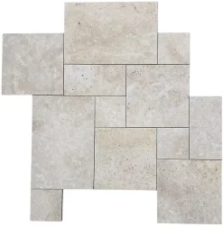 Albedo Pierre Travertin OPUS 1er choix - Vendu par set - set de 0,74m2