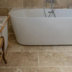 Ligerio Travertin pierre naturelle mur/sol premier choix mix 61 x 40,6cm Ep. 1,2cm - Vendu au m²