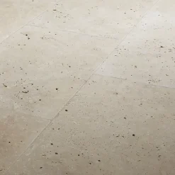 Casa Linéa Travertin sol et mur intérieur beige L.61 x l.40,6 cm x ép.12 mm, Travertino