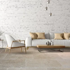 Travertin sol et mur intérieur L.91,5 x l.61 cm x ép.12 mm, Travertino