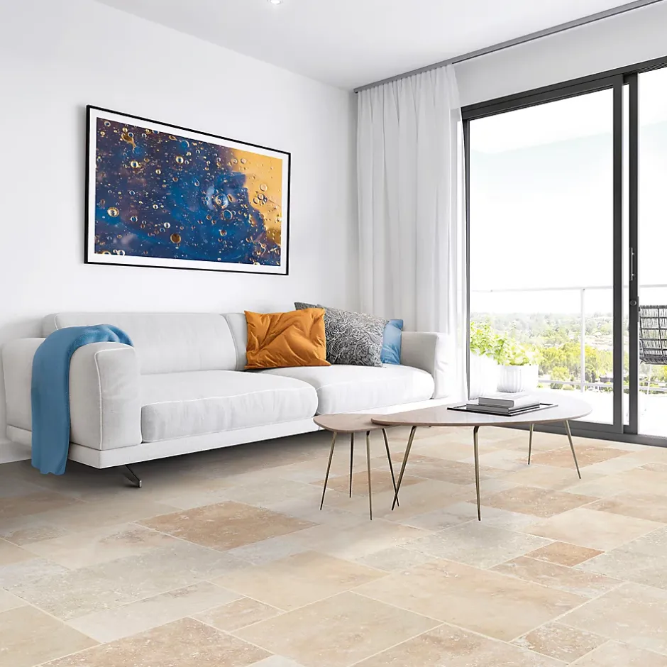 Travertin sol et mur intérieur multiformat mat, Travertino-Casa Linéa Clearance