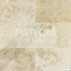 Pattom TRAVERTIN STANDARD LIGHT (1er choix light), pierre naturelle, 40,6 X 61 EP 1,2cm - LIVRAISON PREMIUM CHARIOT EMBARQUE